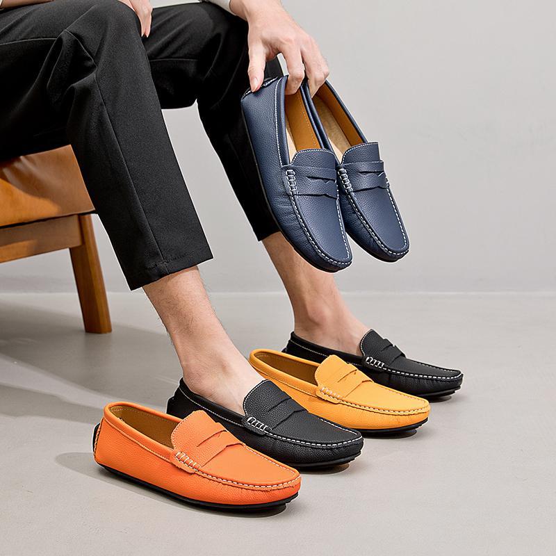 Mocassins de couro chiques