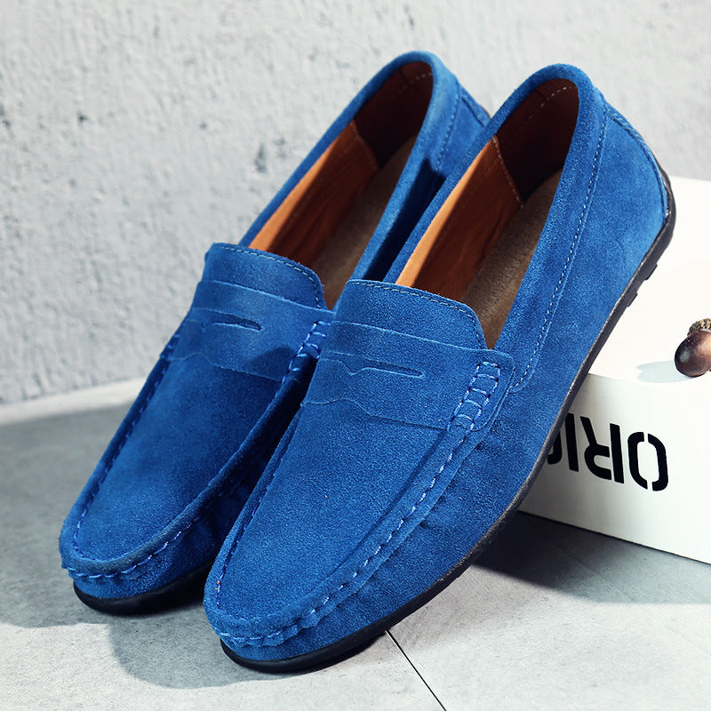 Mocassins de camurça retro para homem