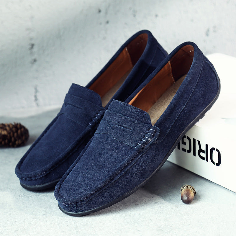 Mocassins de camurça retro para homem