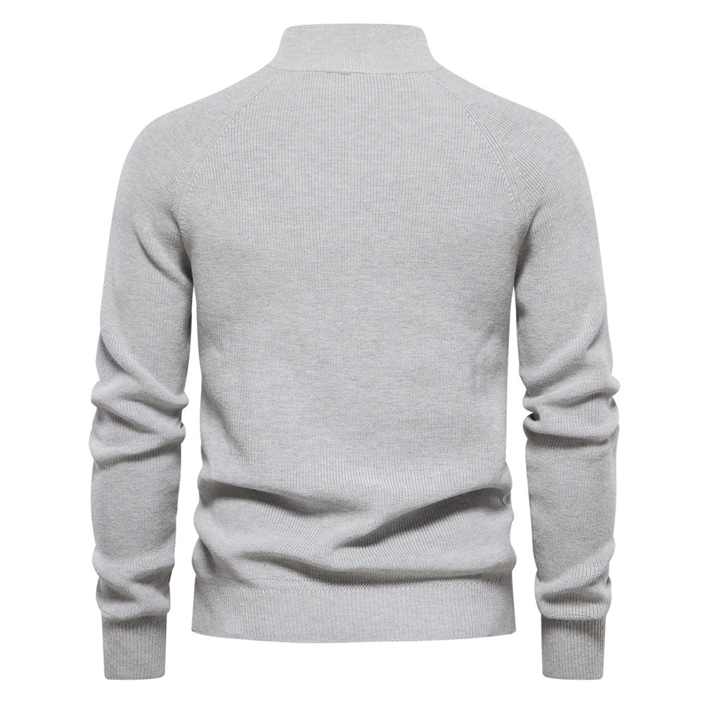Camisola com fecho de correr de luxo