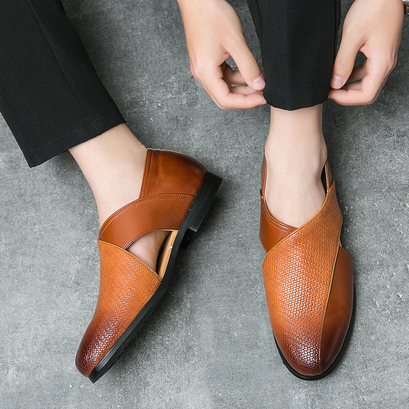 Mocassins de couro vintage