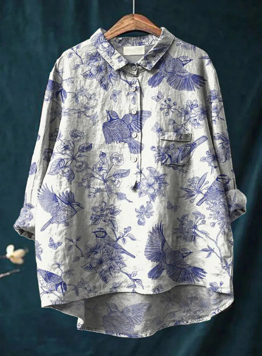 Blusa floral elegante