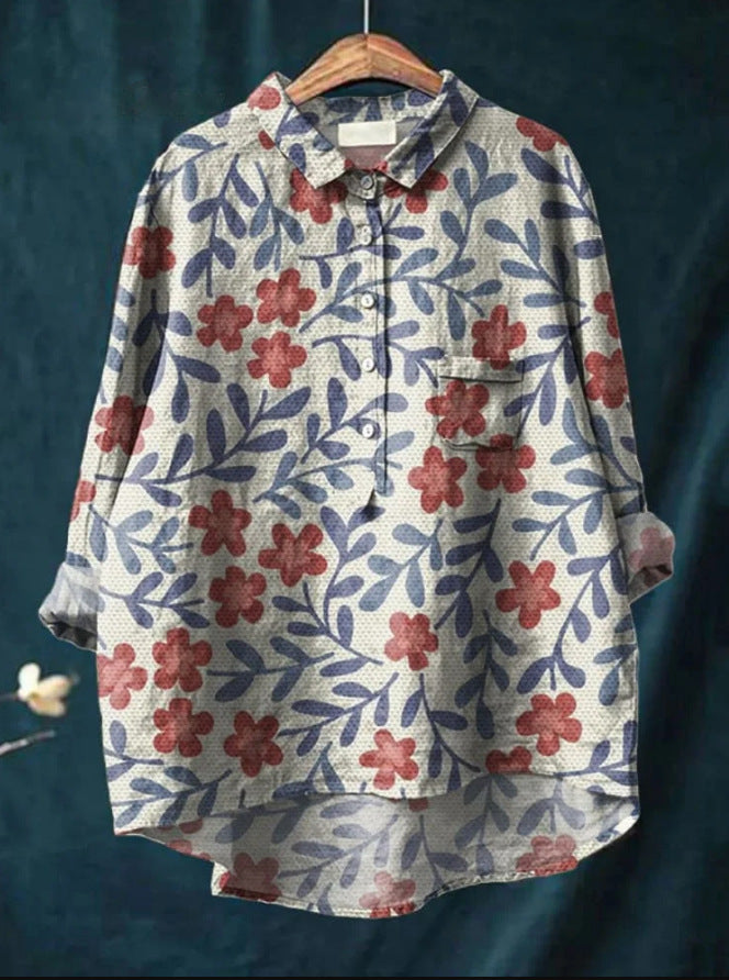 Blusa floral elegante