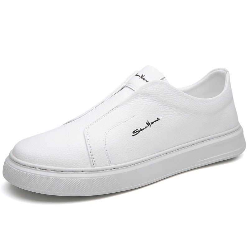 Sapatos Slip-On em pele