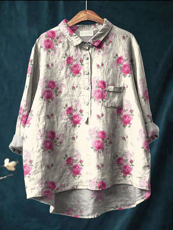 Blusa floral elegante