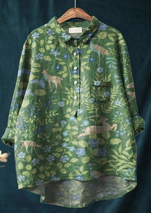 Blusa floral elegante