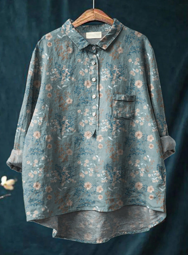 Blusa floral elegante