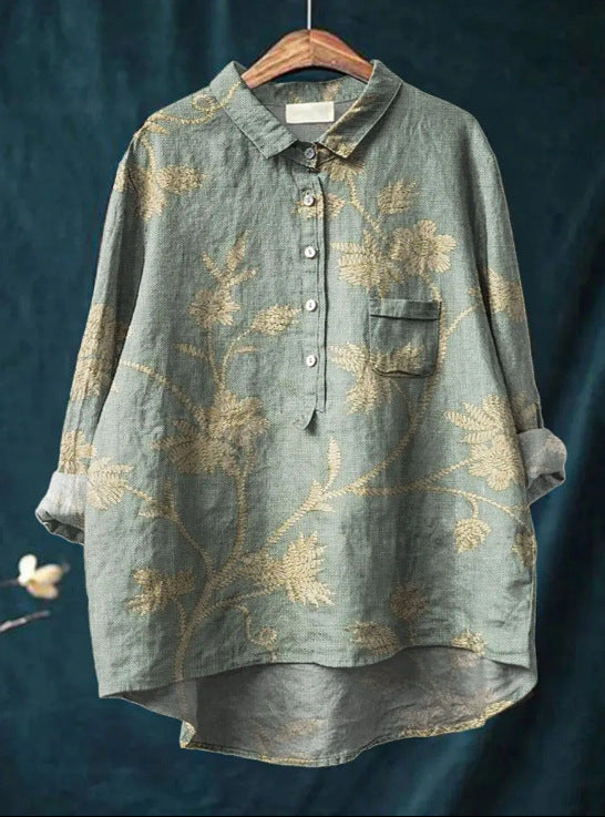 Blusa floral elegante