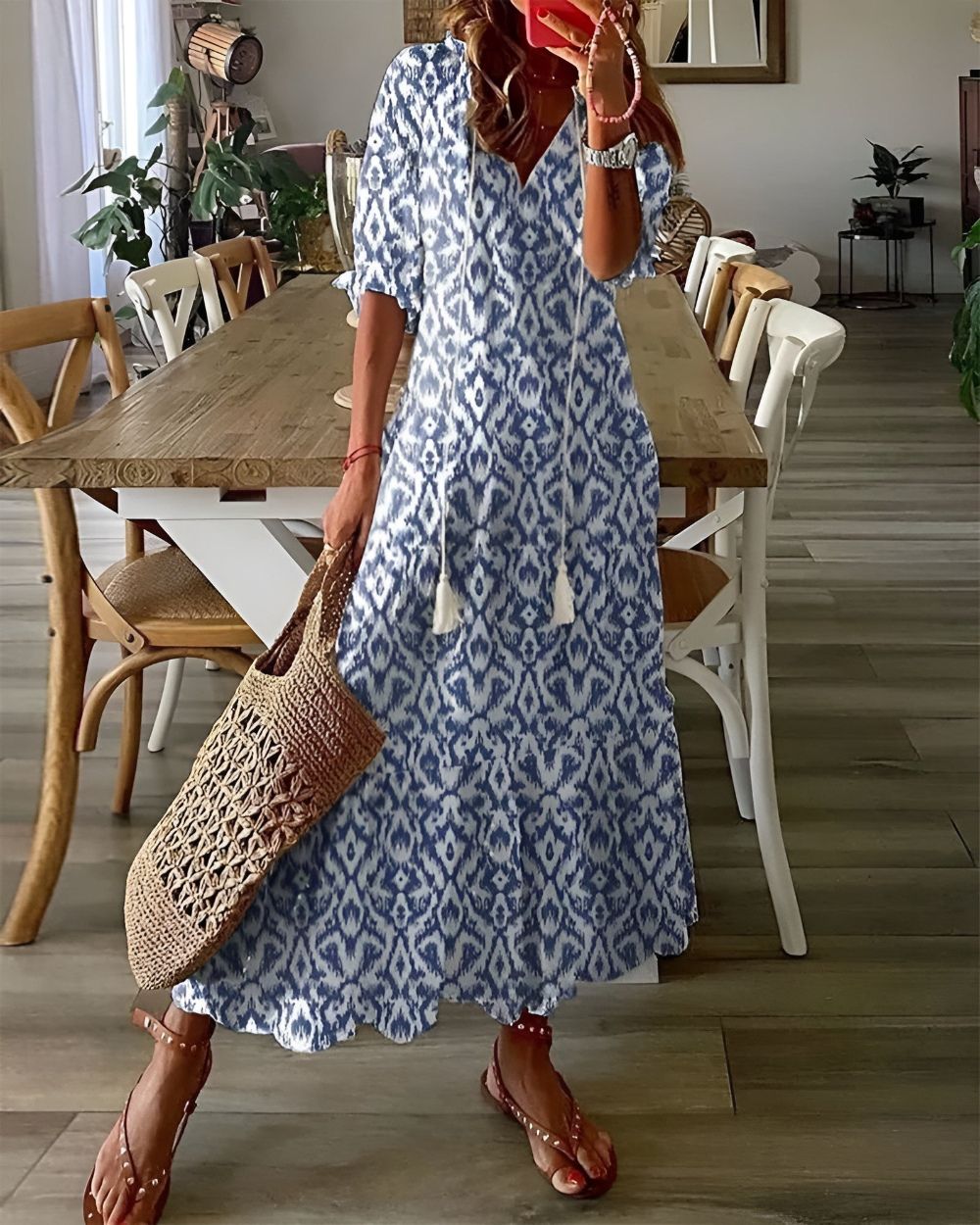 Vestido Boho Longo Elegante