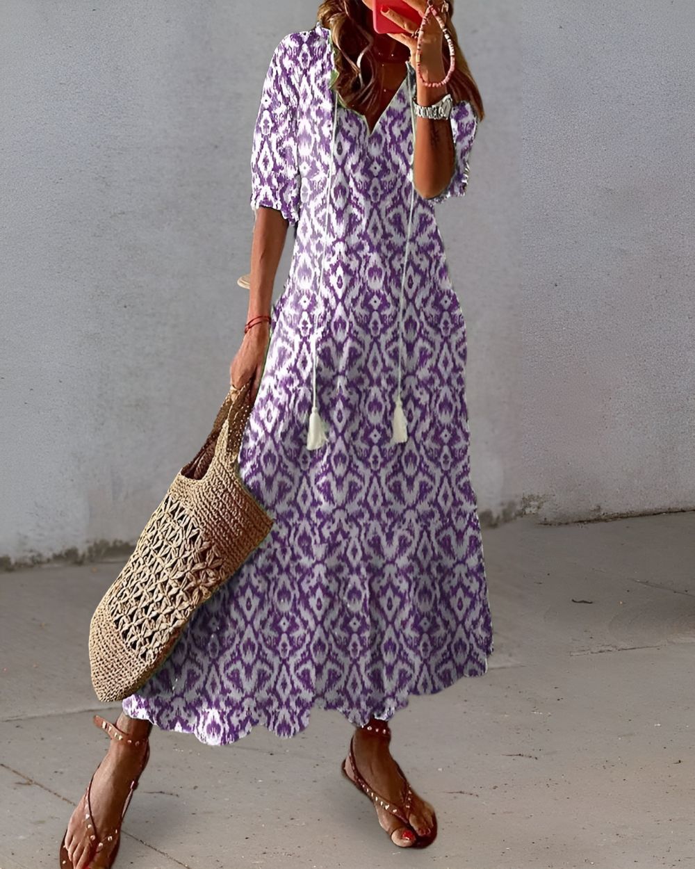 Vestido Boho Longo Elegante
