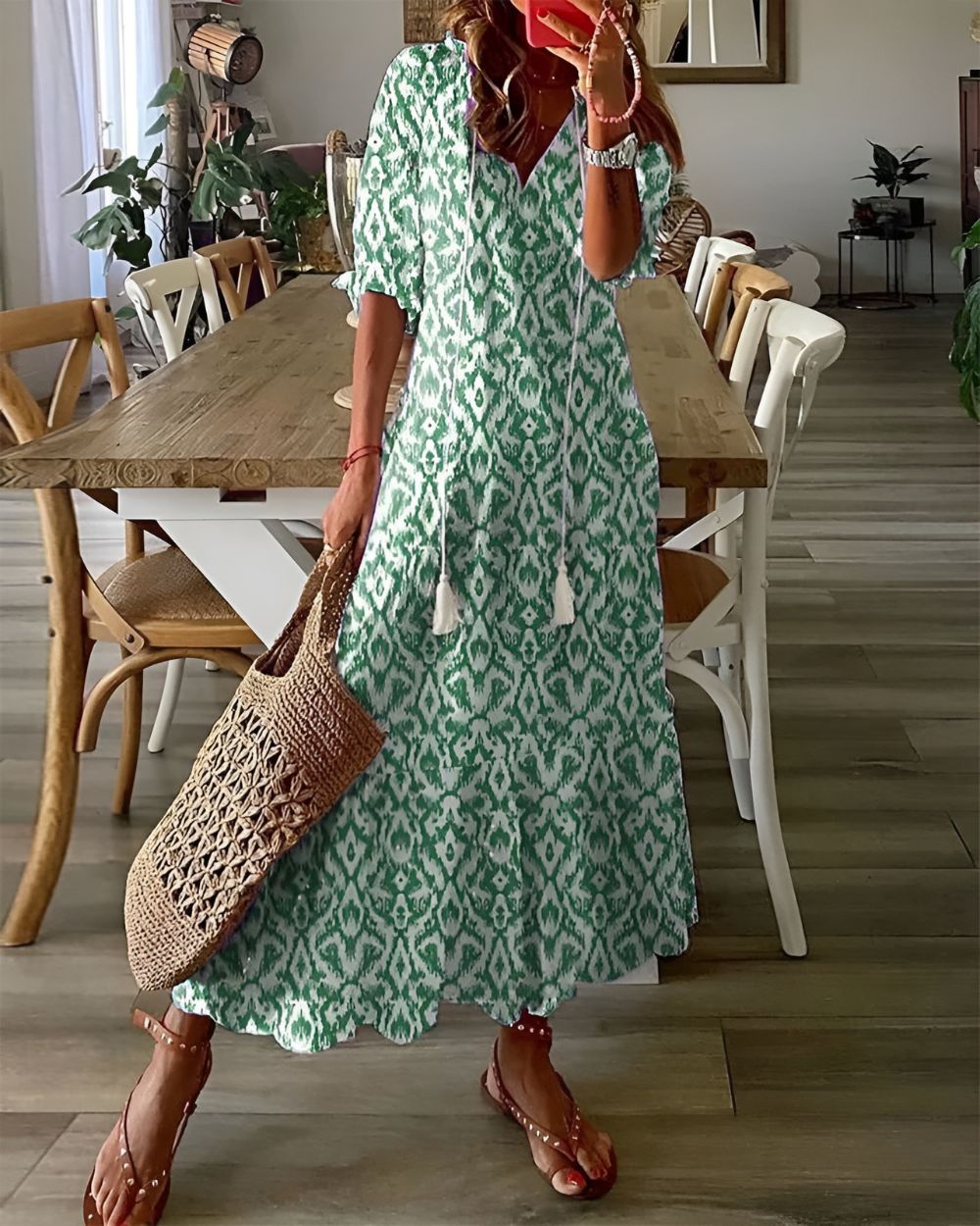 Vestido Boho Longo Elegante