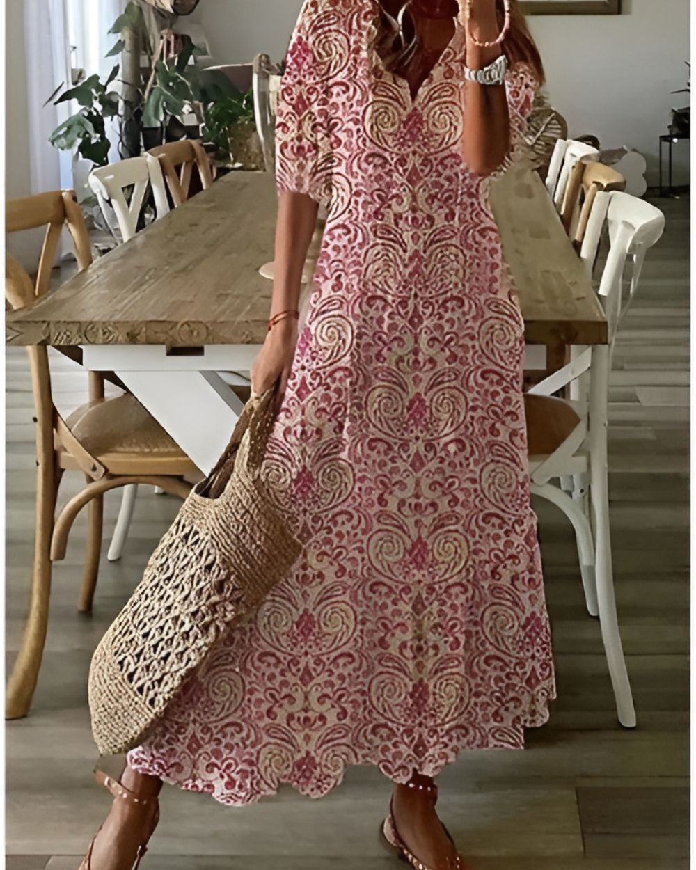Vestido Boho Longo Elegante