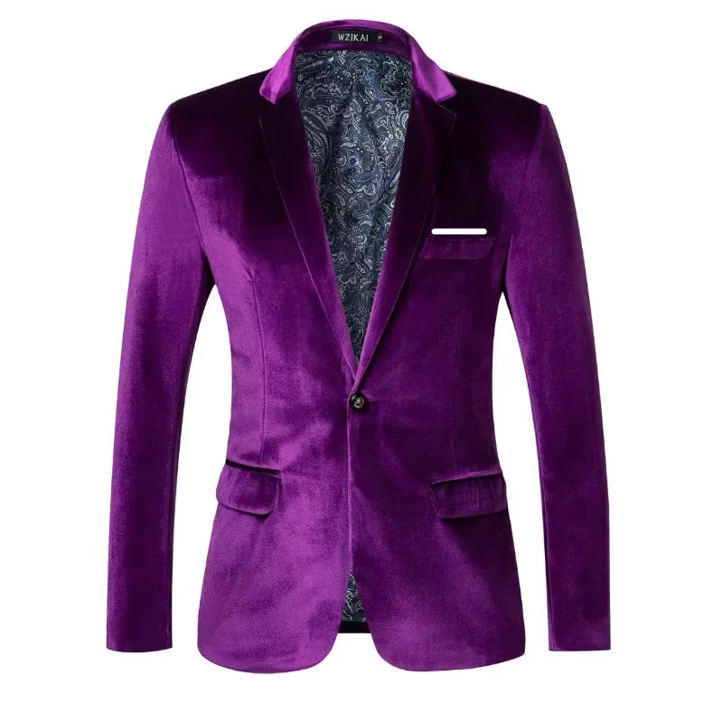 Blazer de veludo elegante