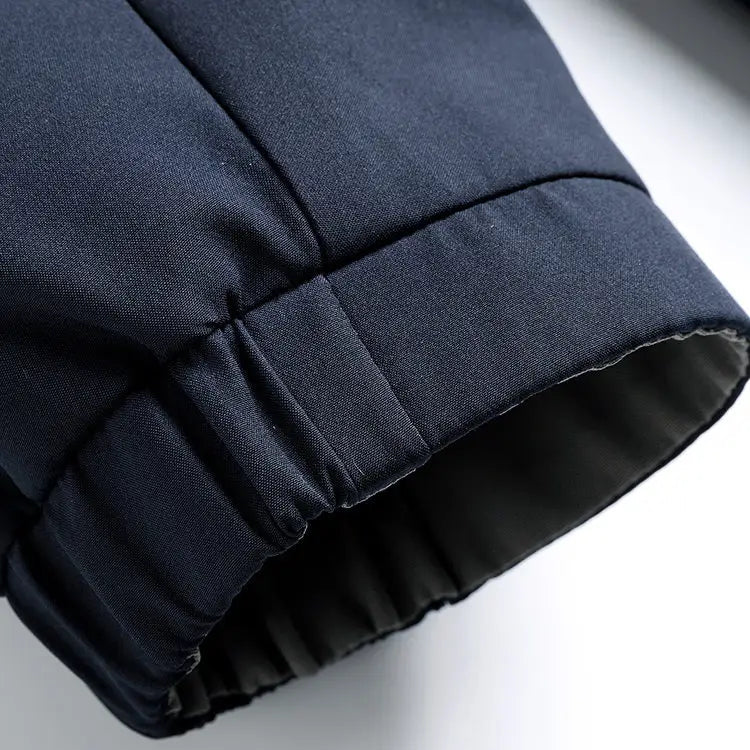 Casaco elegante com fecho de correr