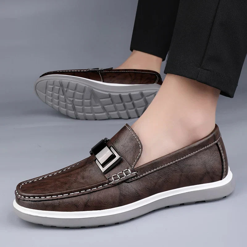 Mocassins de couro de luxo