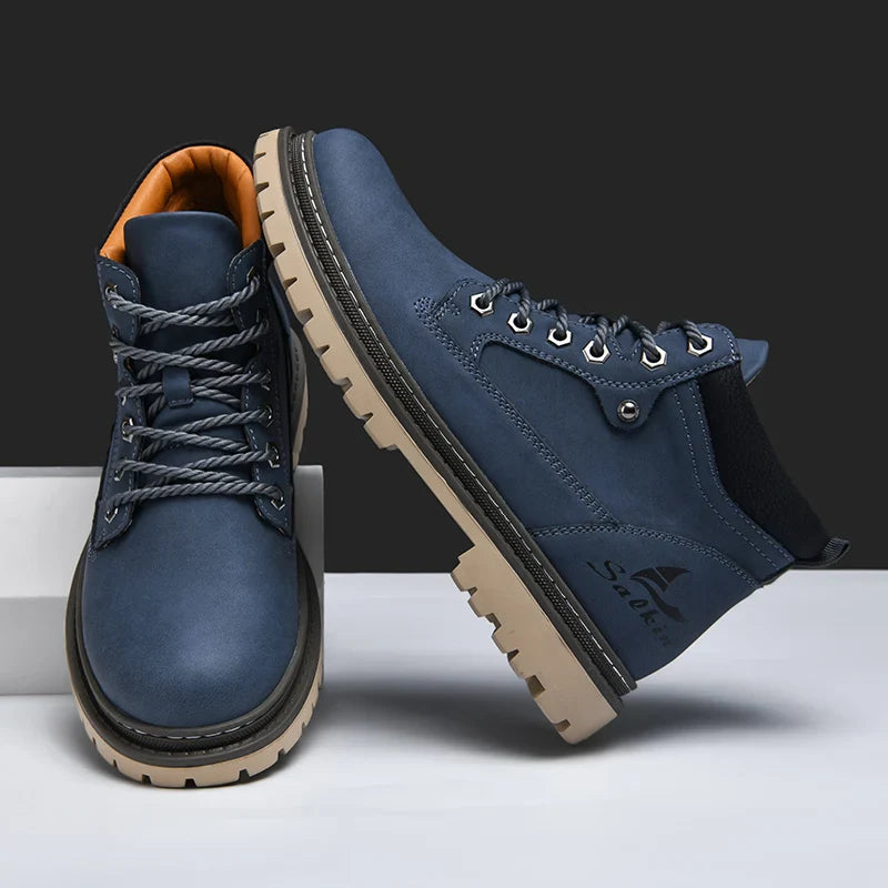 Botas de couro elegantes