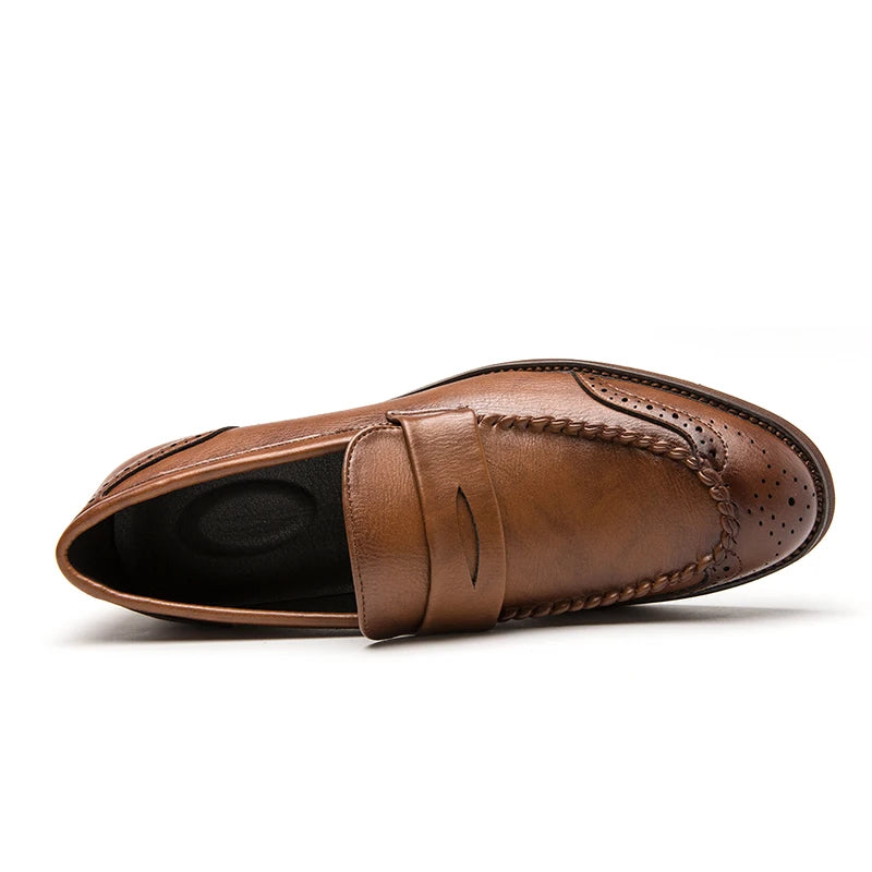 Mocassins de couro chiques
