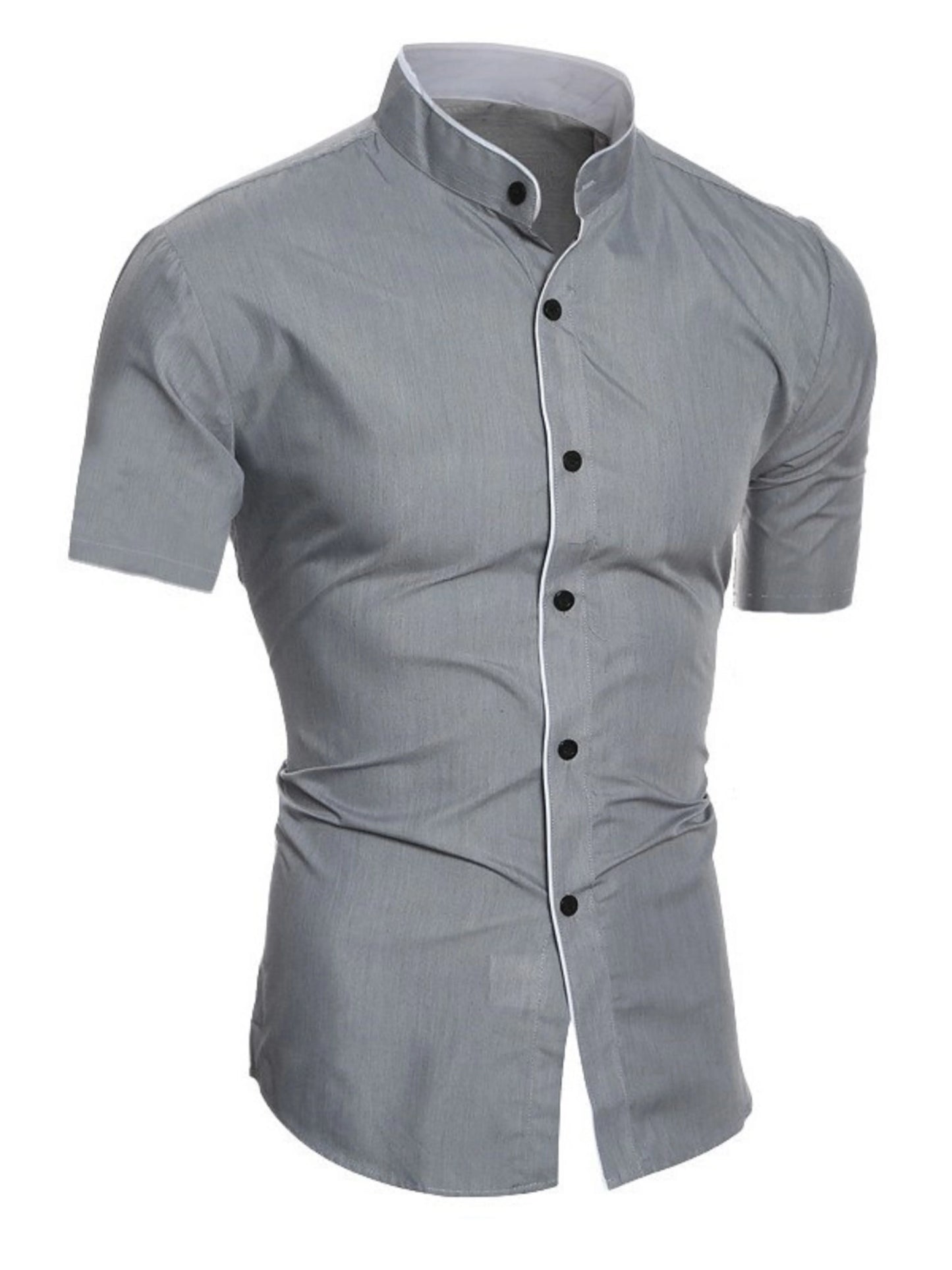 Camisa de manga curta em algodão