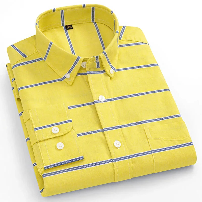 Camisa Oxford de algodão