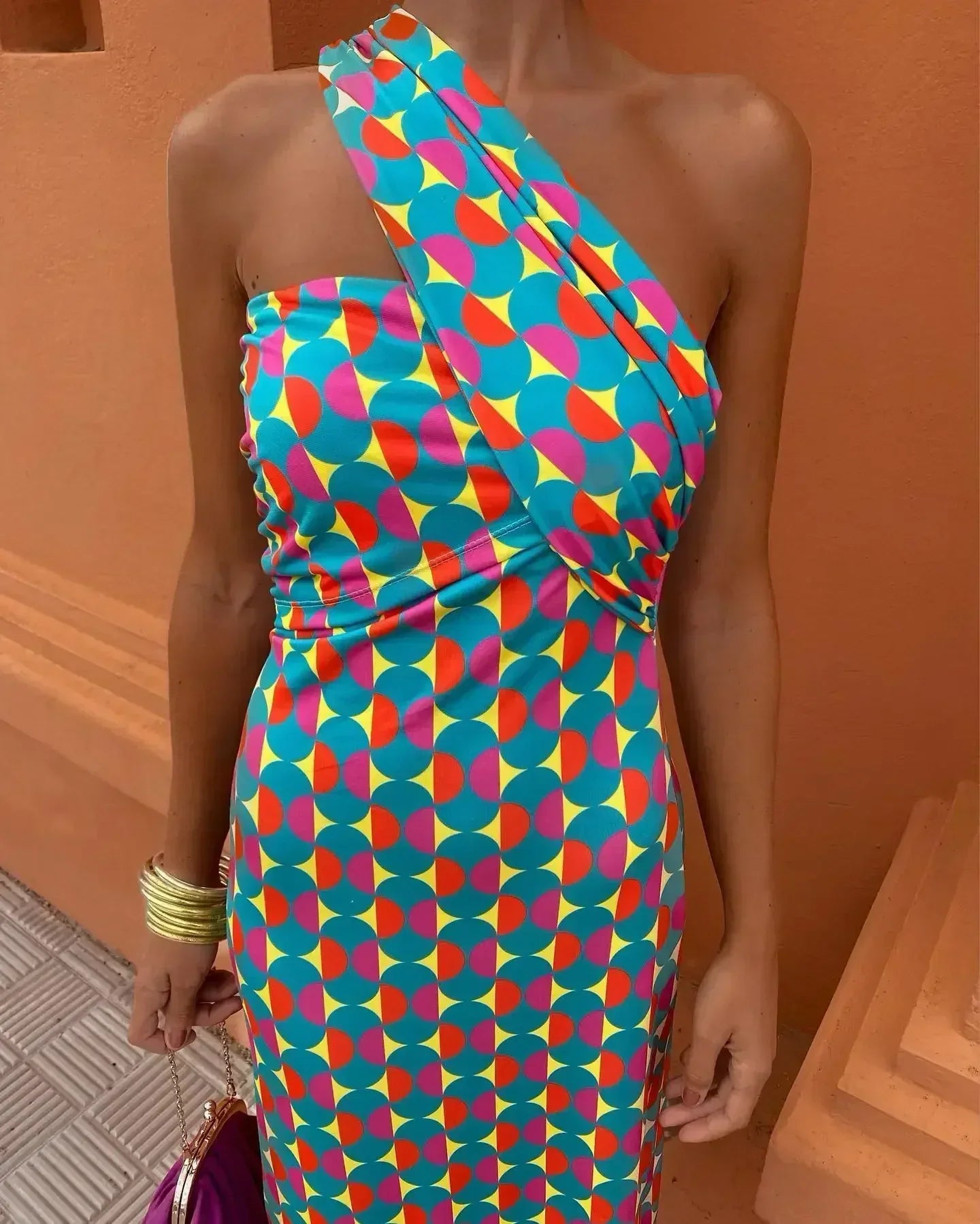 Celeste - Vestido midi elegante