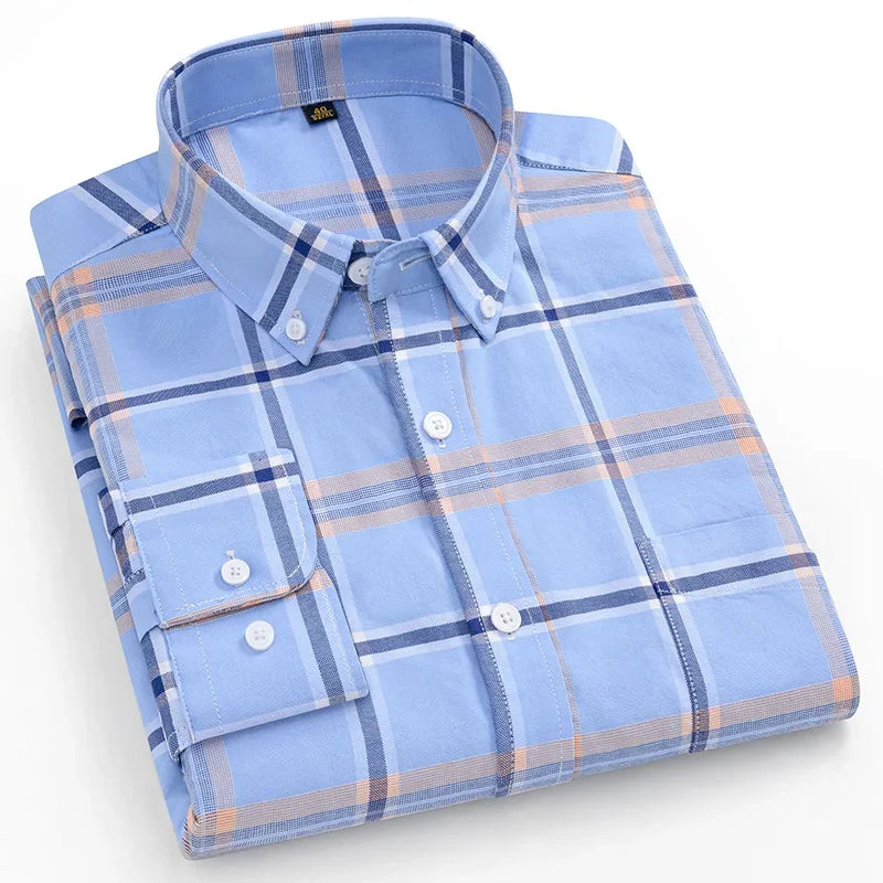 Camisa Oxford de algodão