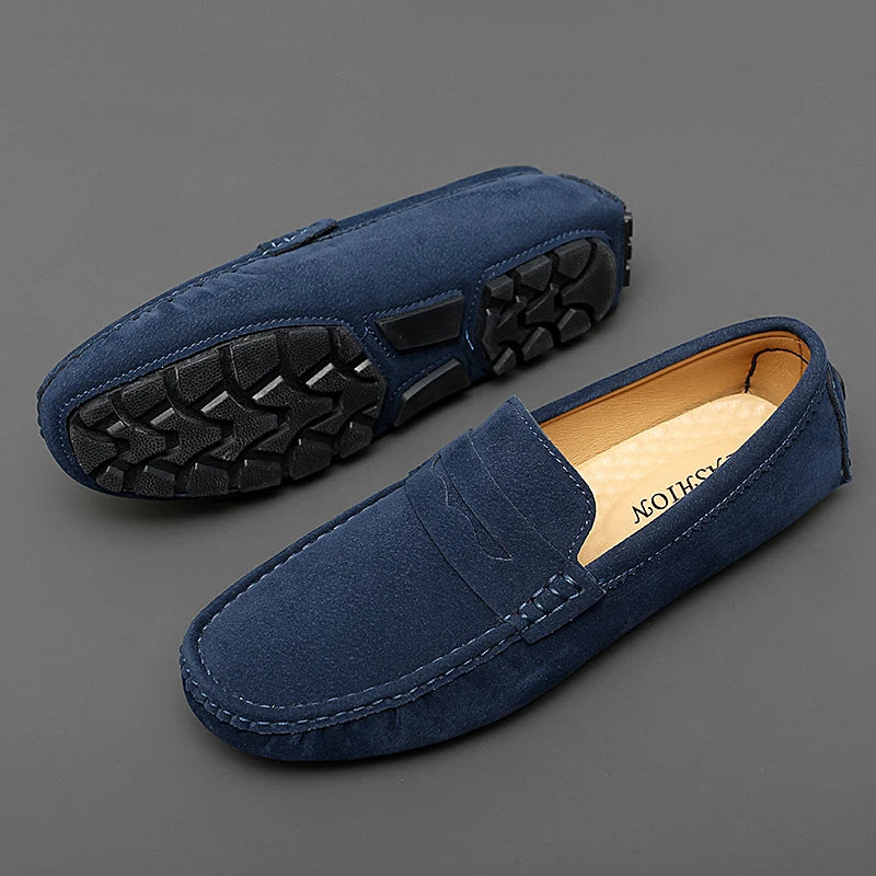 Mocassins de camurça para barco