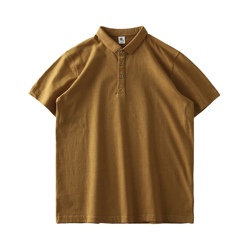 Camisa pólo de algodão para homem