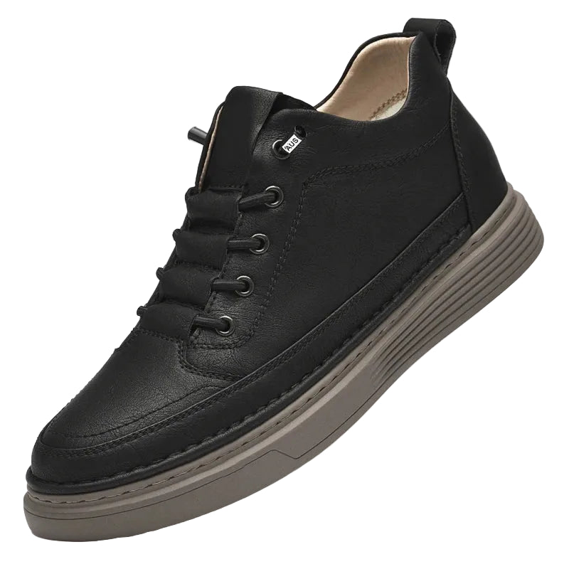 Sapatos Oxford elegantes de couro alto