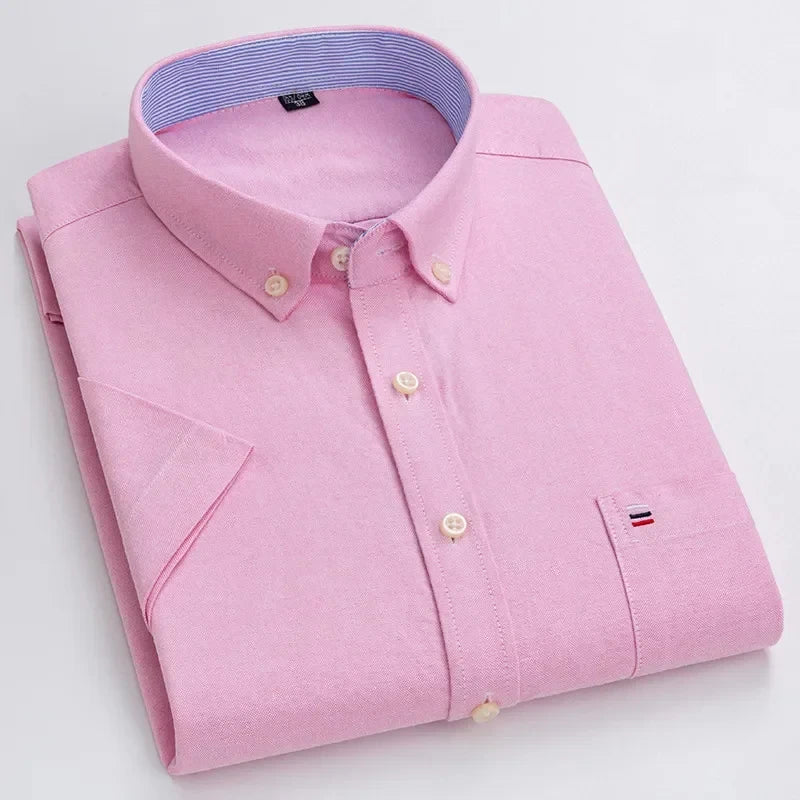Camisa de algodão elegante para homem