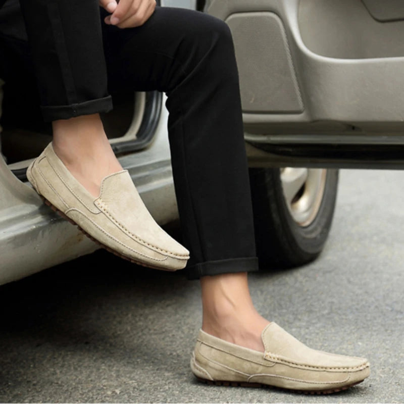 Mocassins de camurça premium chiques