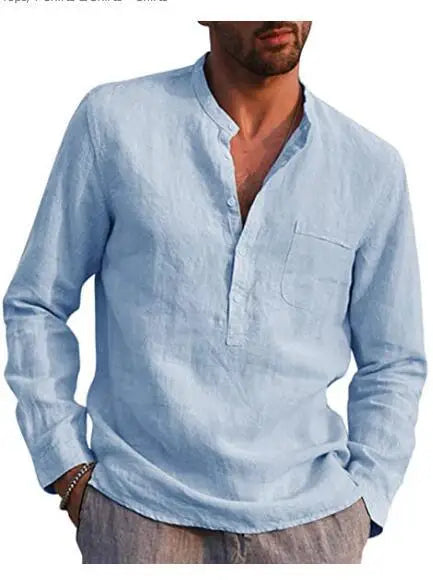 Camisa de algodão respirável