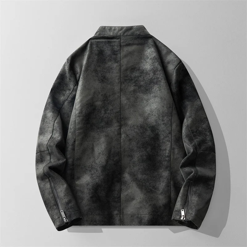 Casaco de cabedal elegante