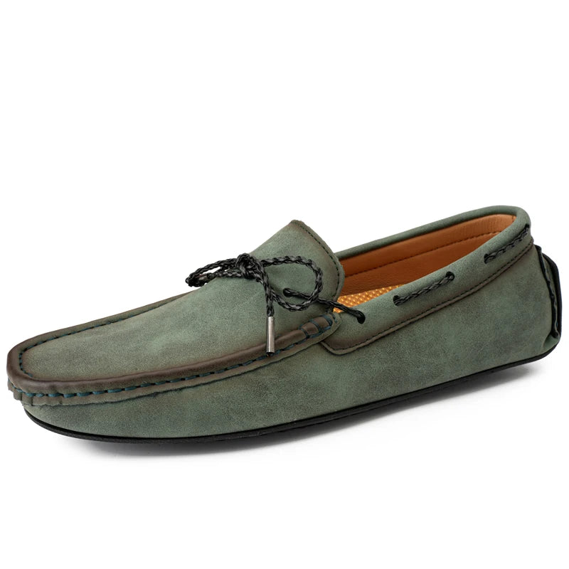 Mocassins de camurça feitos à mão