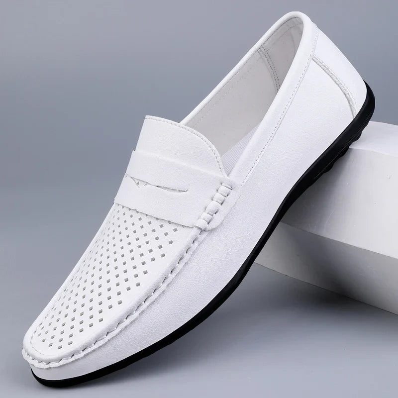 Mocassins clássicos em pele italiana