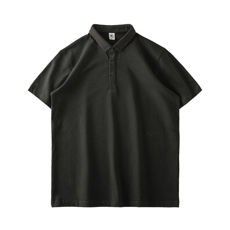 Camisa pólo de algodão para homem