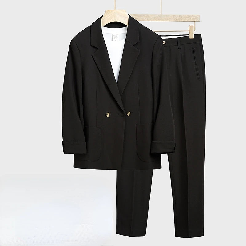 Conjunto elegante e solto para homem