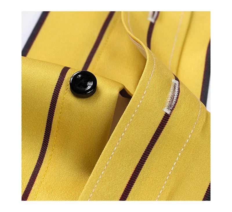 Camisa casual às riscas para homem