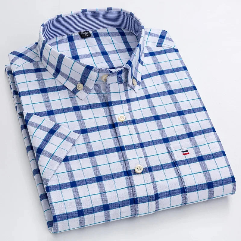 Camisa de algodão elegante para homem