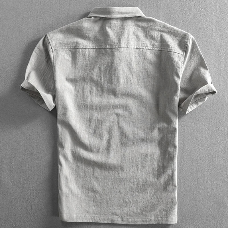 Camisa pólo em linho San Julian