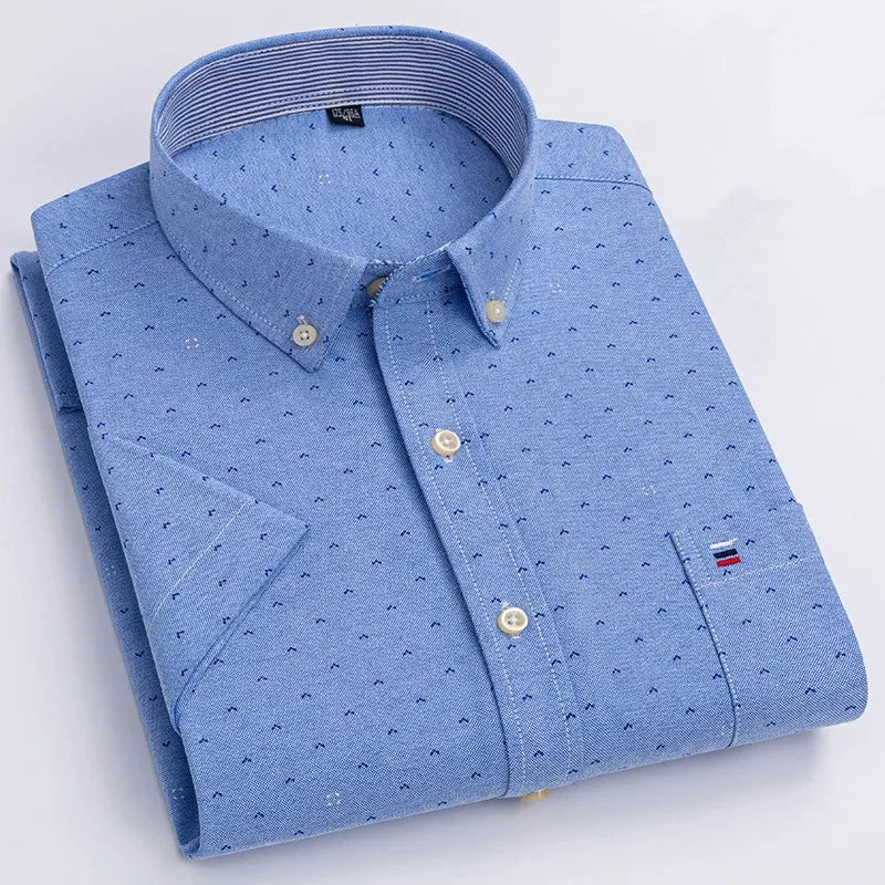 Camisa de algodão elegante para homem