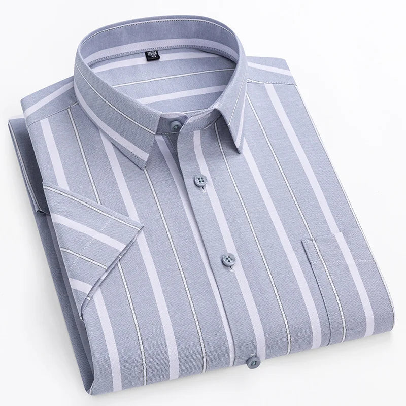 Camisa de manga curta em algodão