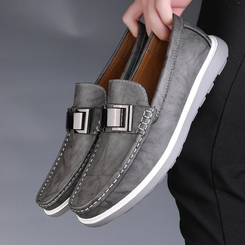 Mocassins de couro de luxo