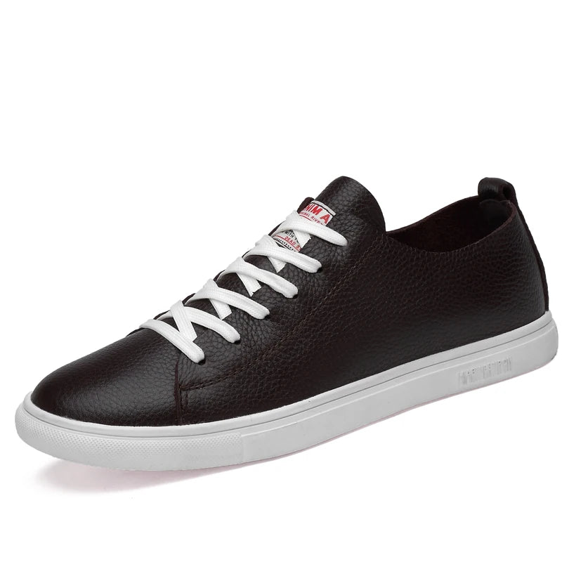 Sapatos de couro genuíno