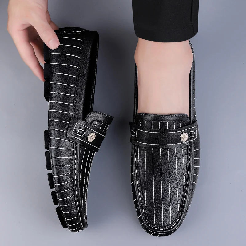 Mocassins de couro chiques