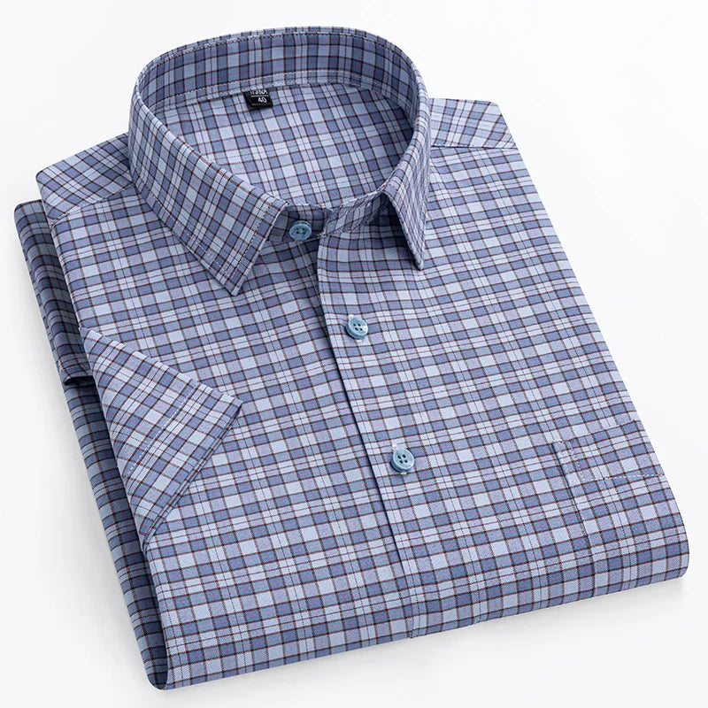 Camisa de manga curta em algodão