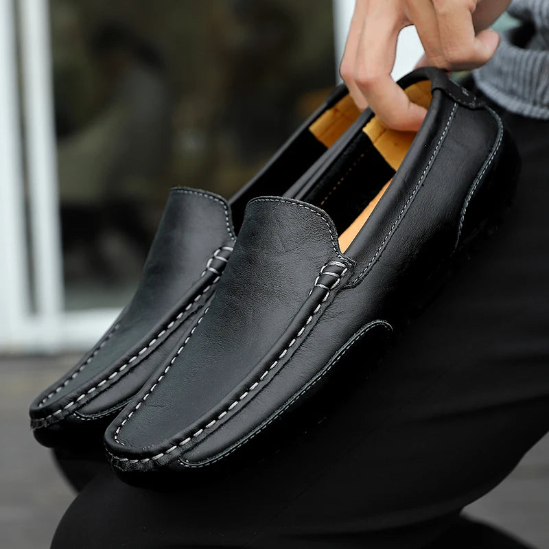 Mocassins de couro vintage