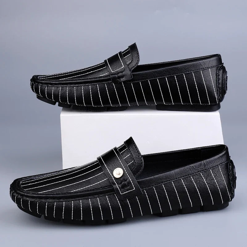 Mocassins de couro chiques