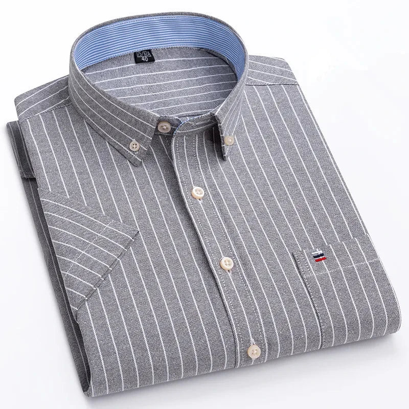 Camisa de algodão elegante para homem