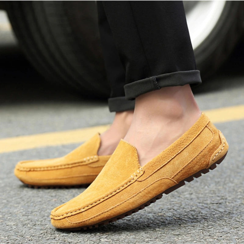 Mocassins de camurça premium chiques