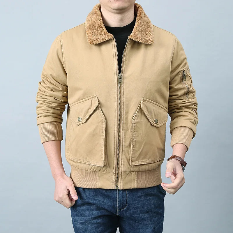 Casaco de bombardeiro elegante